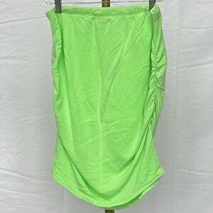NWT Sundry Womens Ruched Pop Lime Mini Skirt - Size XL